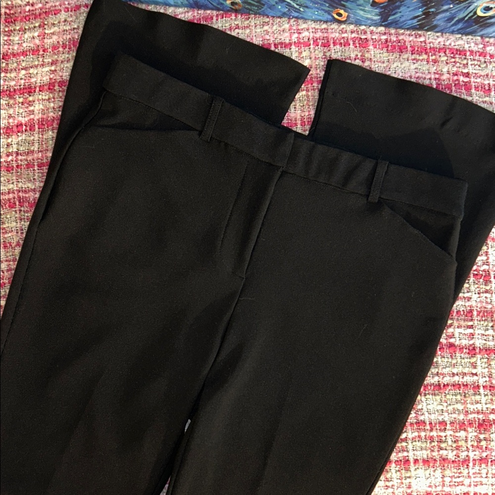 Amanda & Chelsea Size 8 Black Boot Leg Trousers